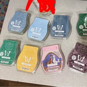 Scentsy Wax Melts Collection - Green, Blue, Yellow, Purple